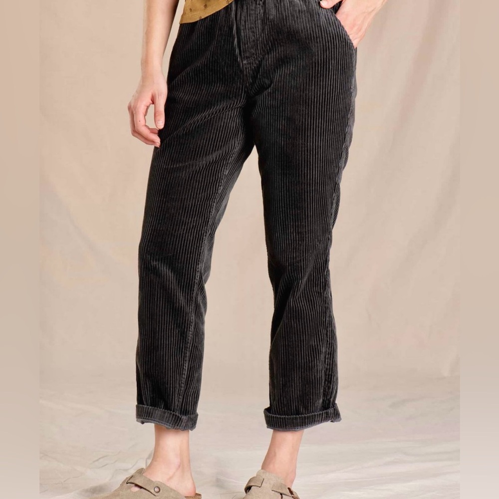 Toad & Co Del Rey Pull On Corduroy Pants Womens Sz M Outdoor travel